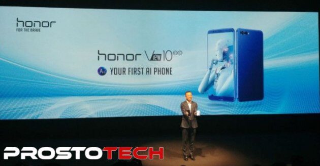 Huawei Honor View 10:   