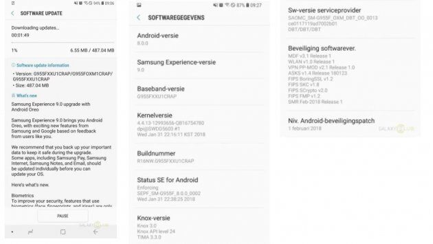 Samsung    Android 8.0 Oreo  Galaxy S8  S8 Plus