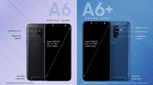    Galaxy A6  A6 +    - Samsung