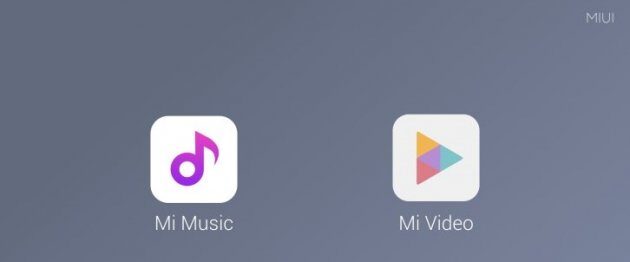 Xiaomi    Mi Music  Mi Video   