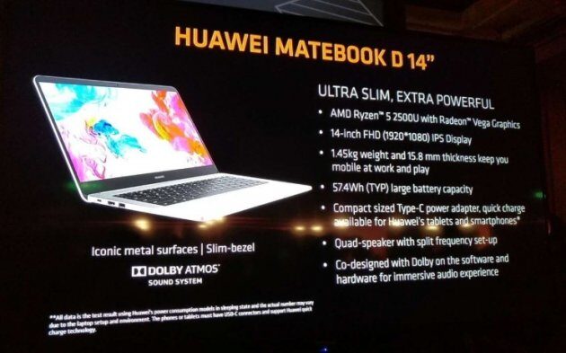 Huawei    MateBook D  14-    AMD Ryzen
