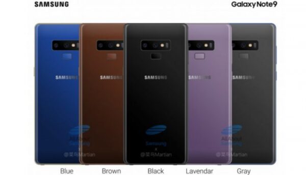 Samsung Galaxy Note 9:     